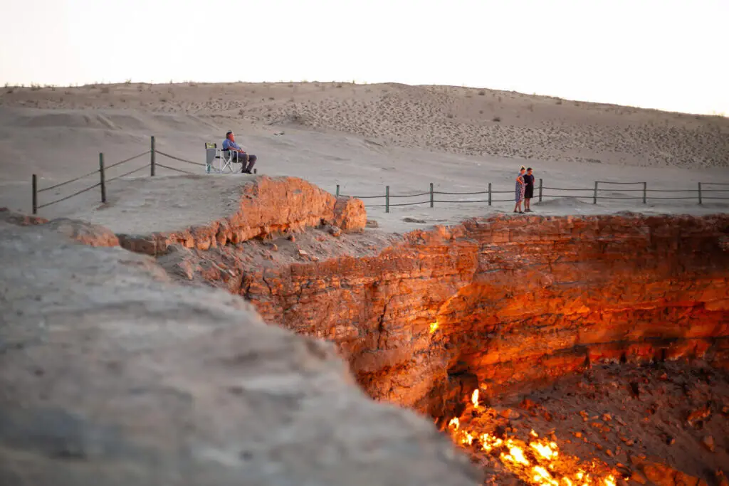 The Gateway to Hell is a popular tourist attraction in the country. Photo: AFP