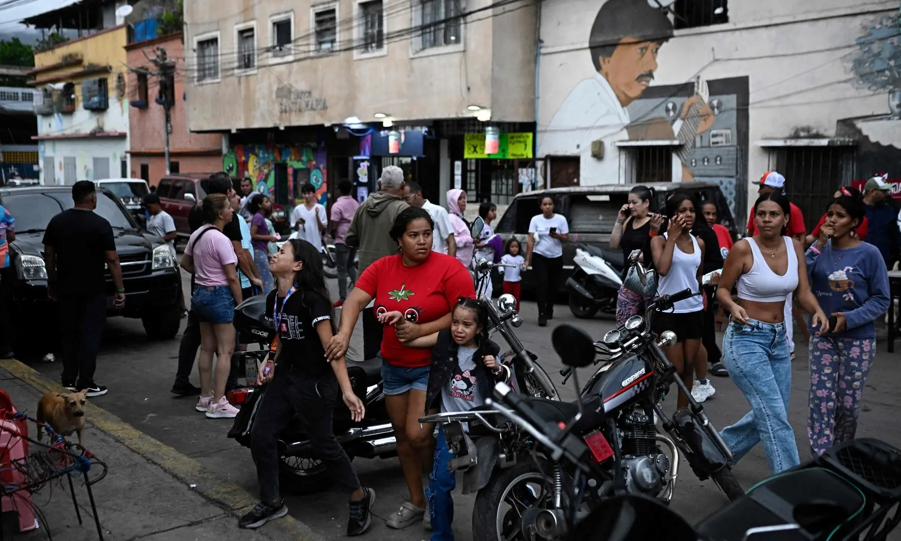  People remain in the street after an earthquake in Caracas on June 24, 2026. &mdash;Reuters 