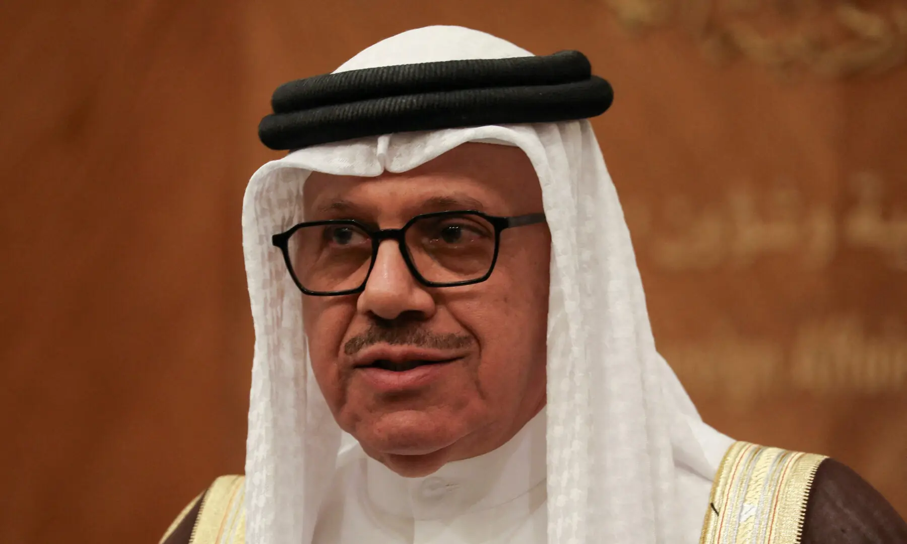 Bahrain&rsquo;s Foreign Minister Abdullatif bin Rashid Al Zayani attends a press conference as members of the Ministerial Committee Assigned by the Joint Extraordinary Arab-Islamic Summit on Gaza meet, in Amman, Jordan on June 1, 2025. &mdash; Reuters/File