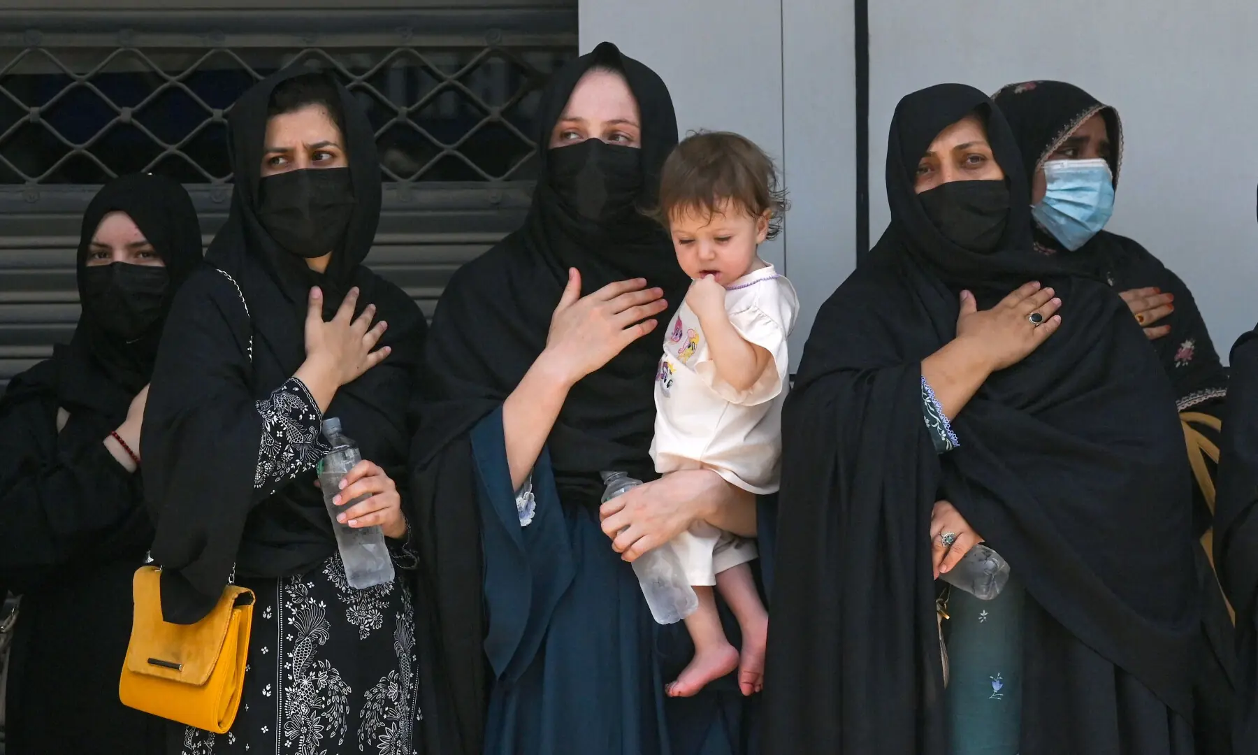 Muslims participate in a Muharram procession on the ninth day of Ashura in Peshawar on June 25, 2026. &mdash; AFP