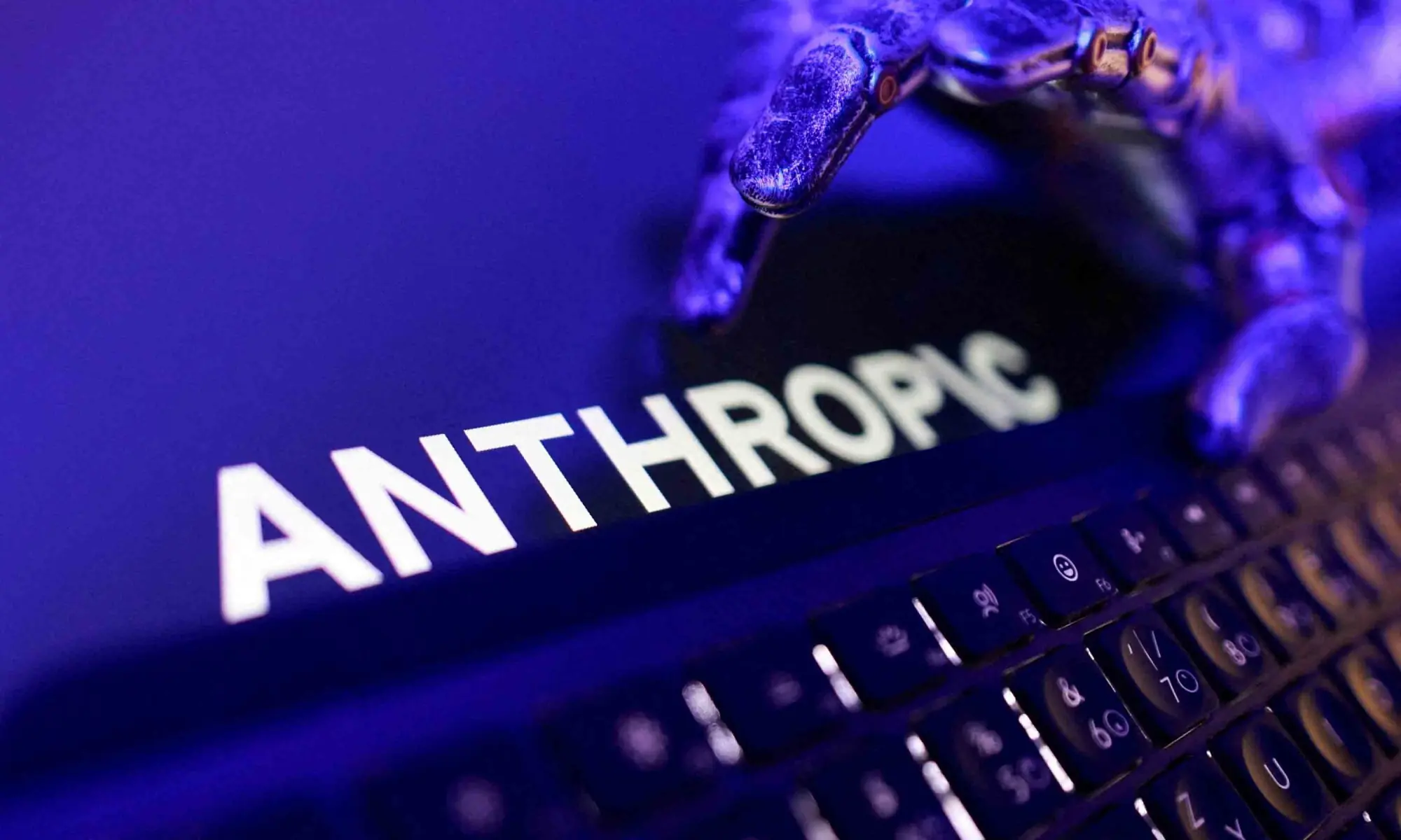 Anthropic logo, a keyboard, and a robotic hand in this illustration taken June 5, 2026. &mdash; Reuters