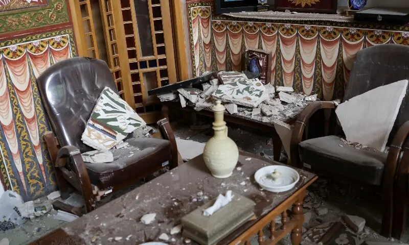  Damage inside the Museum of Decorative Arts near Naqsh-e Jahan Square, a Unesco World Heritage site, amid the US-Israeli conflict with Iran, in Isfahan, Iran, March 23, 2026. &mdash;Reuters 
