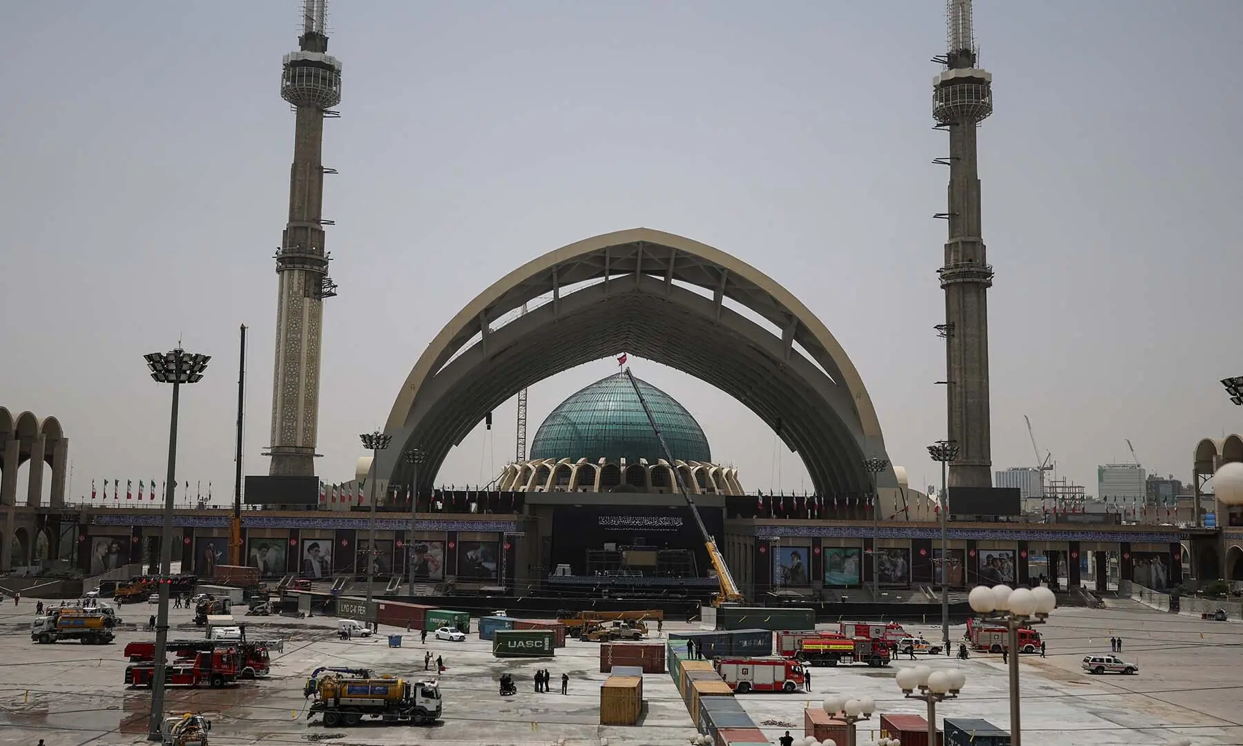 Preparations are underway ahead of a funeral ceremony for Iran's late supreme leader Ayatollah Ali Khamenei, who was assassinated on February 28 in Israeli and US airstrikes, at the Imam Khomeini Grand Mosalla, in Tehran, Iran on July 2, 2026. —Reuters Preparations are underway ahead of a funeral ceremony for Iran's late supreme leader Ayatollah Ali Khamenei, who was assassinated on February 28 in Israeli and US airstrikes, at the Imam Khomeini Grand Mosalla, in Tehran, Iran on July 2, 2026. —Reuters