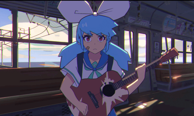 Anime moment! &mdash; GIF via author