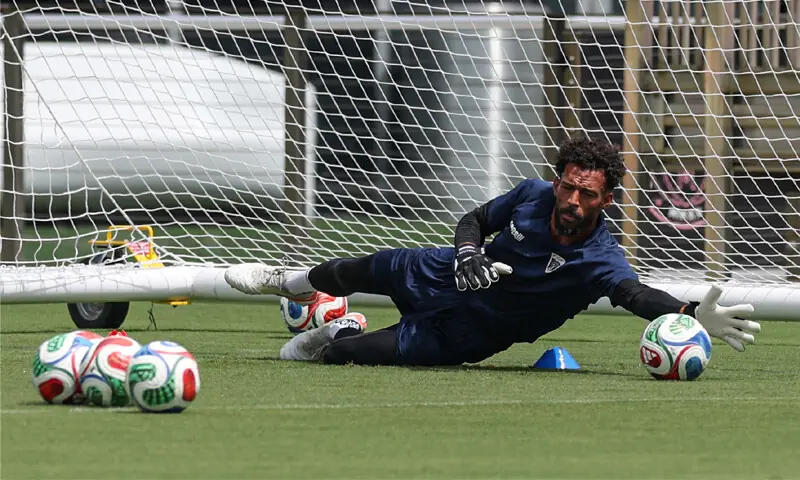 FORT LAUDERDALE (Florida): Cape Verde goalkeeper Vozinha makes a save during a training session at Inter Miami CF Stadium on Thursday.&mdash;Reuters