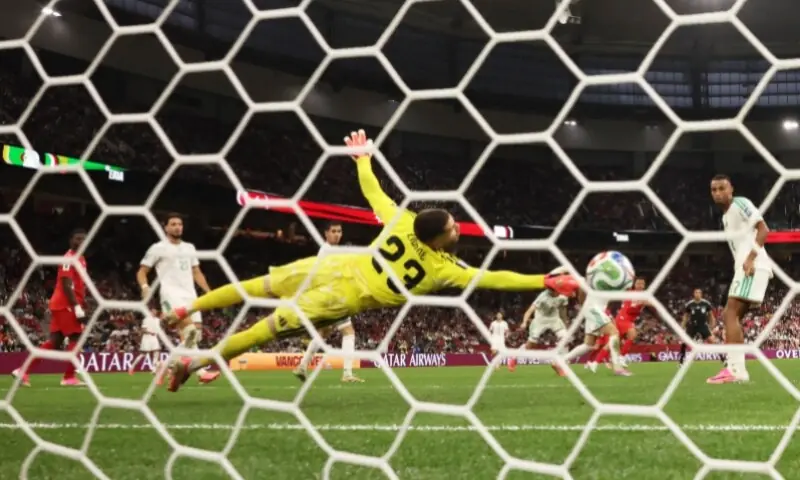 Switzerland's Dan Ndoye scores their second goal during the FIFA World Cup 2026 Round of 32 match between Switzerland and Algeria at BC Place Vancouver on July 02, 2026 in Vancouver, British Columbia. —Reuters Switzerland's Dan Ndoye scores their second goal during the FIFA World Cup 2026 Round of 32 match between Switzerland and Algeria at BC Place Vancouver on July 02, 2026 in Vancouver, British Columbia. —Reuters