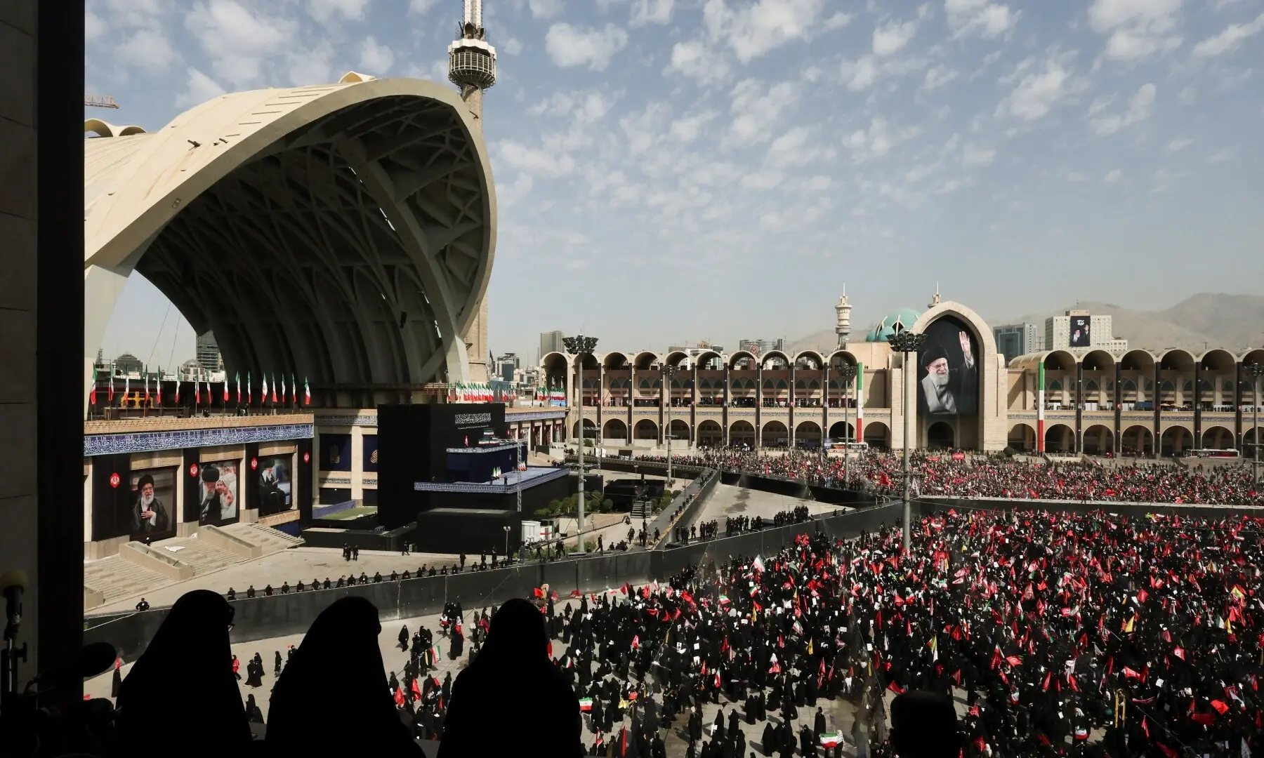 People gather for a public farewell ceremony to pay their respects to assassinated Supreme Leader Ayatollah Ali Khamenei at the Imam Khomeini Grand Mosalla, in Tehran, Iran on July 4, 2026. — Reuters