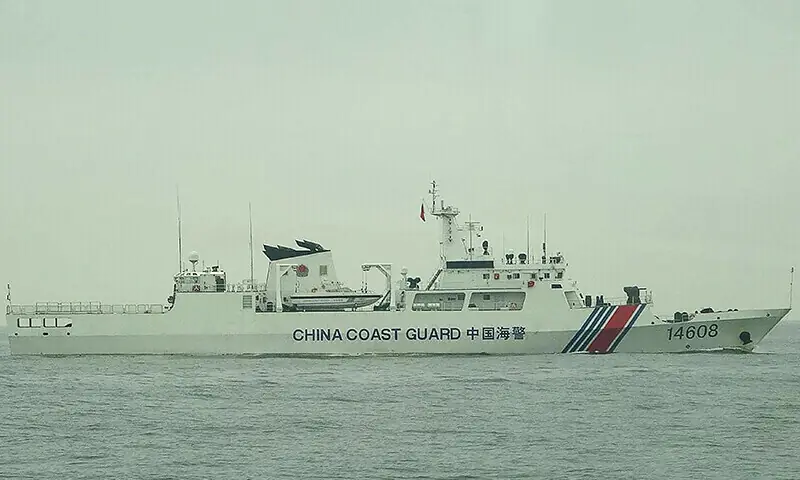 This file photo shows a Chinese Coast Guard vessel in the waters of Kinmen. — AFP/File This file photo shows a Chinese Coast Guard vessel in the waters of Kinmen. — AFP/File