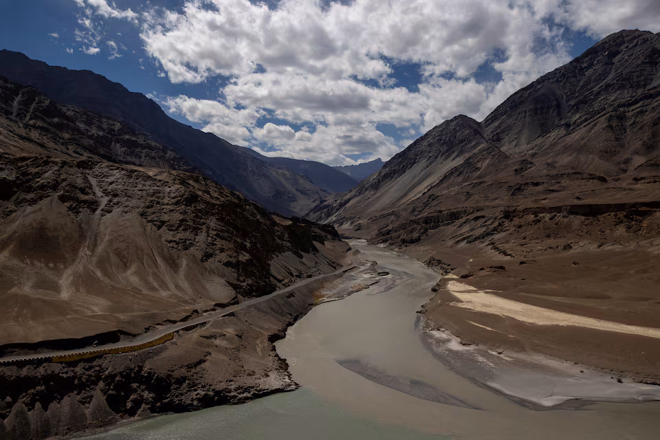 A highway being built by the Border Roads Organisation (BRO) passes by the confluence of the Indus and Zanskhar rivers in the Ladakh region, India, September 17, 2020. — Reuters A highway being built by the Border Roads Organisation (BRO) passes by the confluence of the Indus and Zanskhar rivers in the Ladakh region, India, September 17, 2020. — Reuters