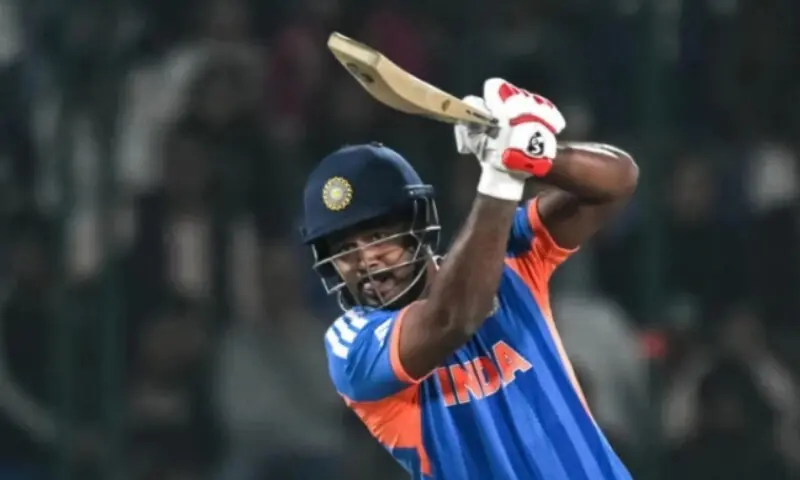Samson played a key role in India’s T20 World Cup triumph on home soil in March, hitting match-winning half-centuries in the last three matches of the tournament. —AFP Samson played a key role in India’s T20 World Cup triumph on home soil in March, hitting match-winning half-centuries in the last three matches of the tournament. —AFP