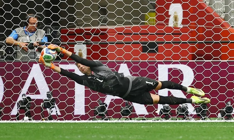Switzerland's goalkeeper Gregor Kobel saves a penalty by Colombia's Cucho Hernandez in the shootout during their 2026 FIFA World Cup round-of-16 match at the BC Place in Vancouver on July 08, 2026. —Reuters Switzerland's goalkeeper Gregor Kobel saves a penalty by Colombia's Cucho Hernandez in the shootout during their 2026 FIFA World Cup round-of-16 match at the BC Place in Vancouver on July 08, 2026. —Reuters
