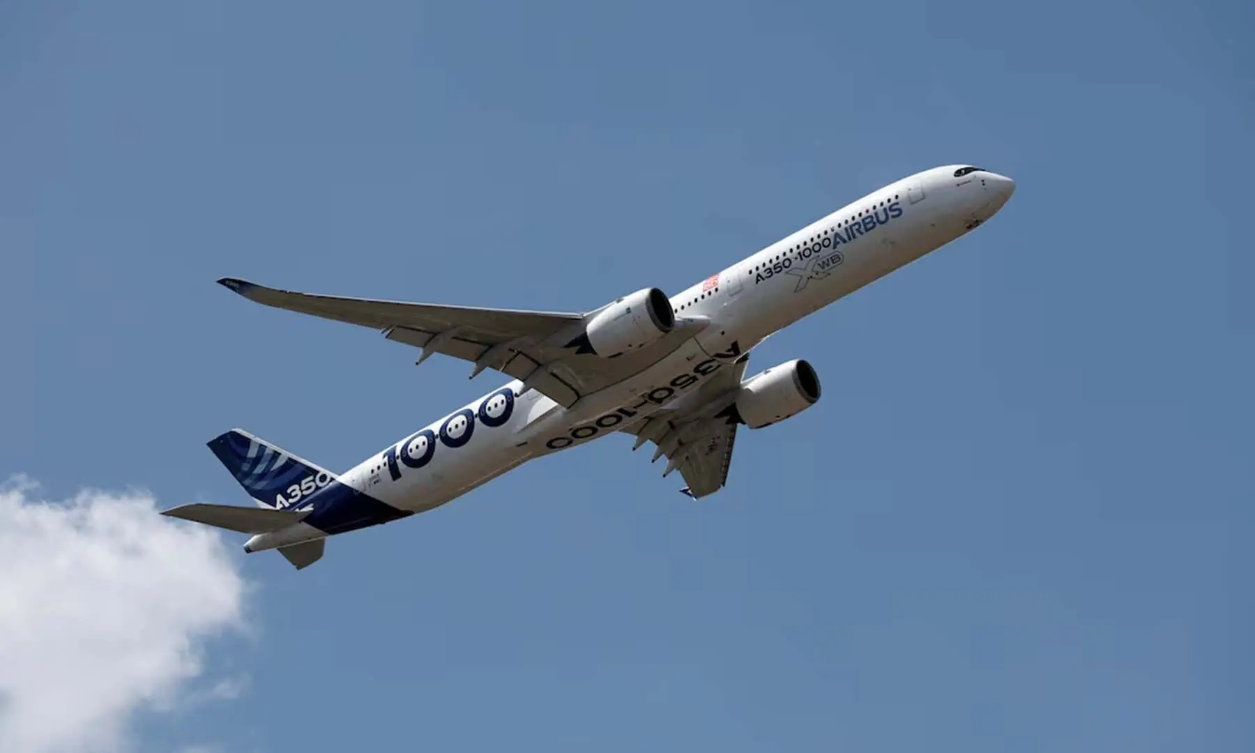 An Airbus A350-1000 performs during an exhibition flight at the 55th International Paris Airshow at Le Bourget Airport near Paris, France on June 16, 2025. &mdash; Reuters/File