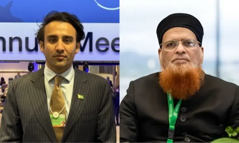 This photo combo shows PVARA Chairman Bilal bin Saqib (L) and Mufti Taqi Usmani (R). — X/Bilalbinsaqib/File This photo combo shows PVARA Chairman Bilal bin Saqib (L) and Mufti Taqi Usmani (R). — X/Bilalbinsaqib/File