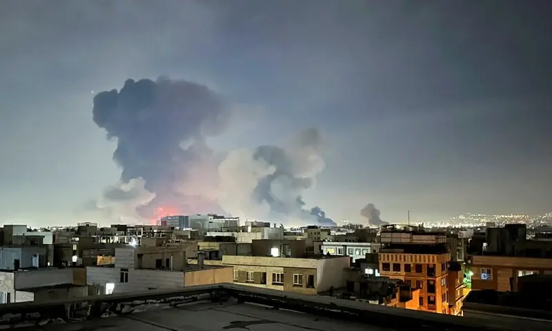 This file photo shows smoke rising following an explosion in Tehran.—Reuters/ File This file photo shows smoke rising following an explosion in Tehran.—Reuters/ File