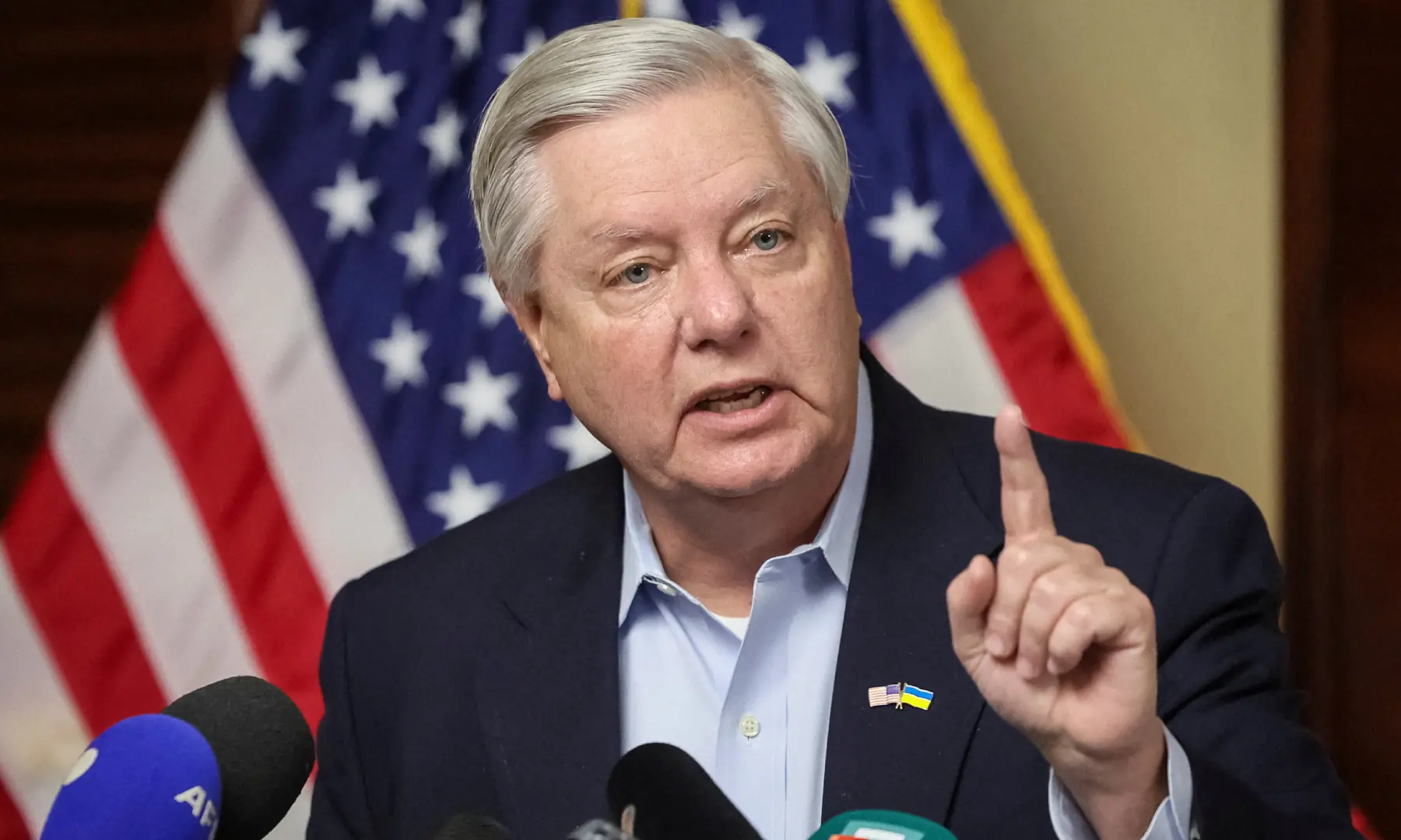 US Senator Lindsey Graham attends a news briefing, amid Russia's attack on Ukraine, in Kyiv, Ukraine on March 18, 2024. — Reuters/ File US Senator Lindsey Graham attends a news briefing, amid Russia's attack on Ukraine, in Kyiv, Ukraine on March 18, 2024. — Reuters/ File