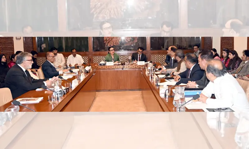 Senator Bushra Anjum Butt chairs a session of Senate Standing Committee on Federal Education and Professional Training on July 14, 2026. — picture courtesy Senate website Senator Bushra Anjum Butt chairs a session of Senate Standing Committee on Federal Education and Professional Training on July 14, 2026. — picture courtesy Senate website