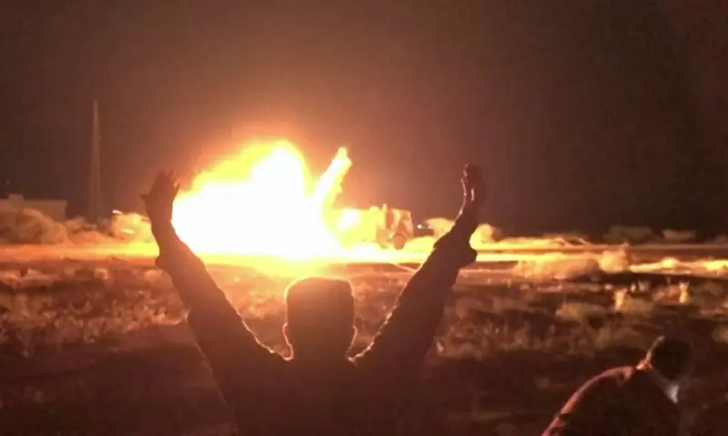 This screen grab taken on July 15, 2026, from video footage released by Iran&rsquo;s Revolutionary Guards (IRGC)&rsquo;s Sepah News website on July 14, 2026, allegedly shows a missile being launched from an undisclosed location towards US targets in Bahrain and Kuwait. &mdash; AFP