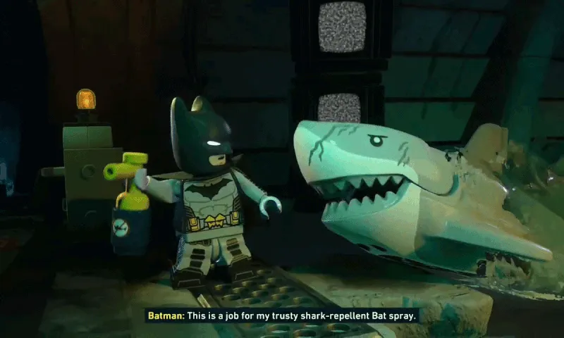 Holy shark-repellant Bat-spray Batman! — GIF by author