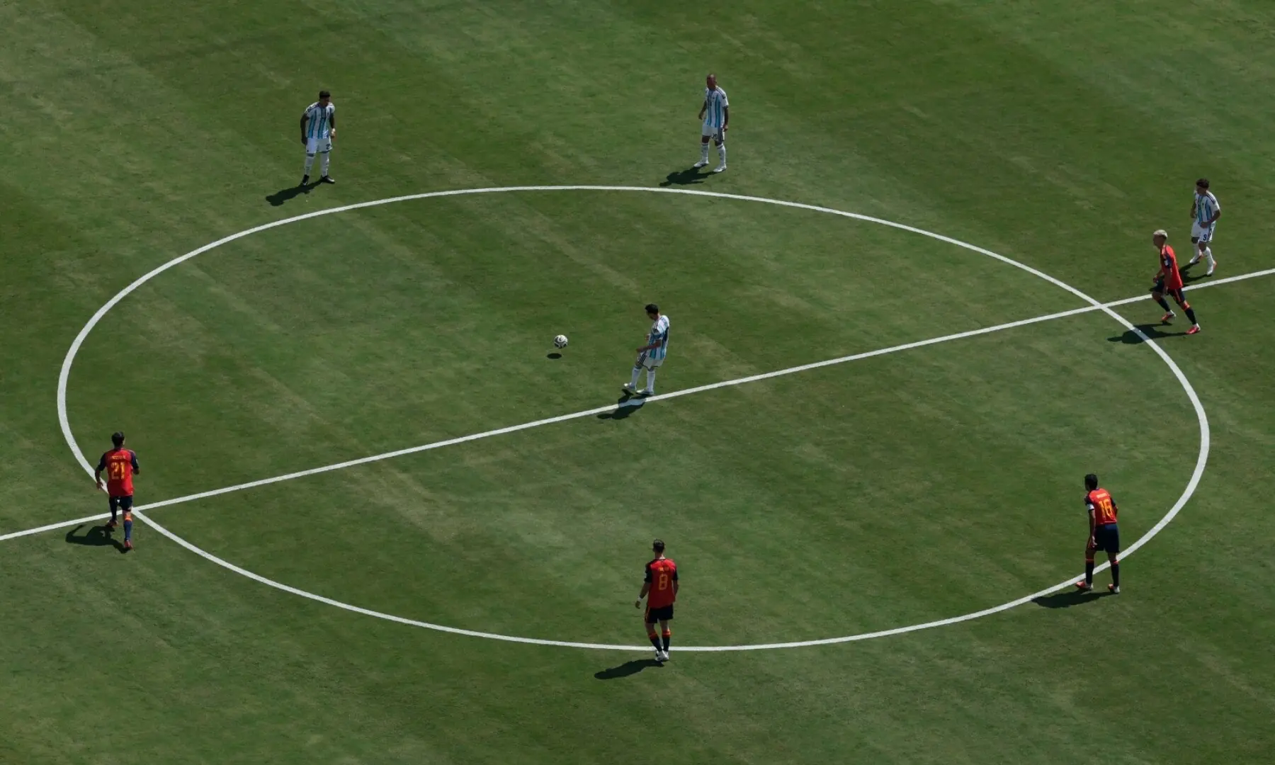 Argentina kick off the 2026 FIFA World Cup final against Spain at the New York/New Jersey Stadium in East Rutherford, New JErsey, the US on July 19, 2026. &mdash; Reuters
