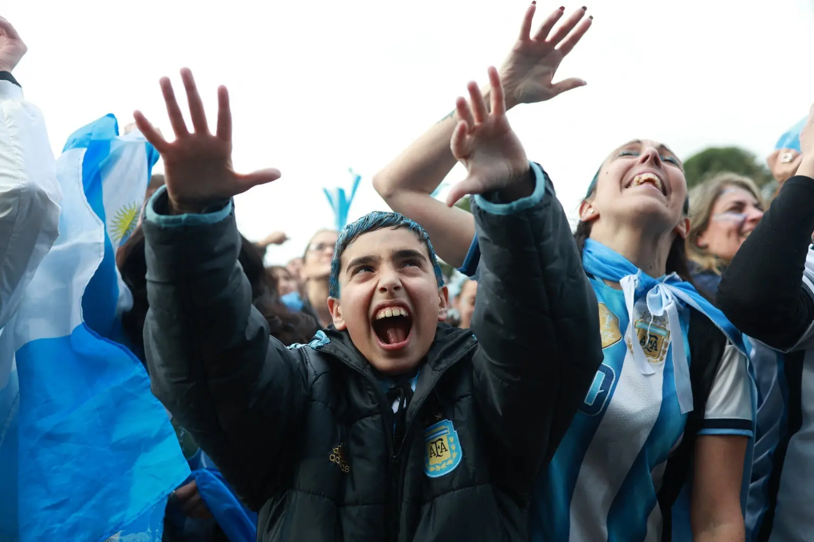 Argentina supporters gather at the Obelisk in Buenos Aires, Argentina before the FIFA World Cup final between Spain and Argentina on July 19, 2026. &mdash; Reuters