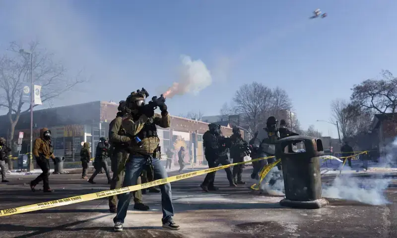 A federal agent fires a munition toward demonstrators near the site where a man identified as Alex Pretti was fatally shot by federal agents trying to detain him, in Minneapolis, Minnesota, on January 24, 2026. — Reuters/File A federal agent fires a munition toward demonstrators near the site where a man identified as Alex Pretti was fatally shot by federal agents trying to detain him, in Minneapolis, Minnesota, on January 24, 2026. — Reuters/File
