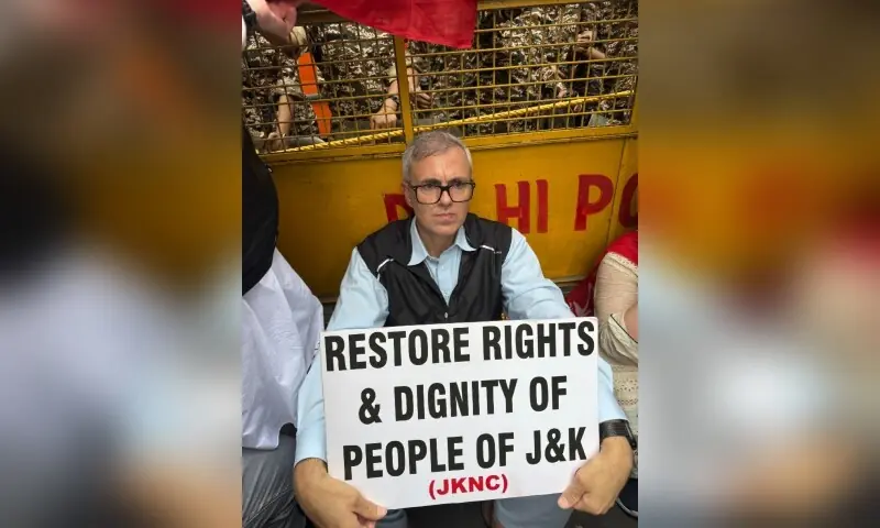 Hundreds protest in Delhi demanding statehood for occupied Kashmir Hundreds protest in Delhi demanding statehood for occupied Kashmir