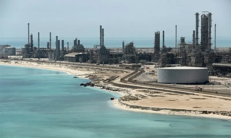 A view of Saudi Aramco’s Ras Tanura oil refinery and oil terminal. — Reuters/File A view of Saudi Aramco’s Ras Tanura oil refinery and oil terminal. — Reuters/File