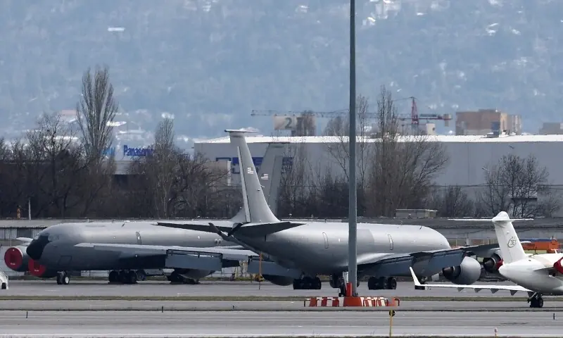 US Air Force planes on the tarmac of Sofia airport, Bulgaria, February 19, 2026. &mdash; Reuters/File