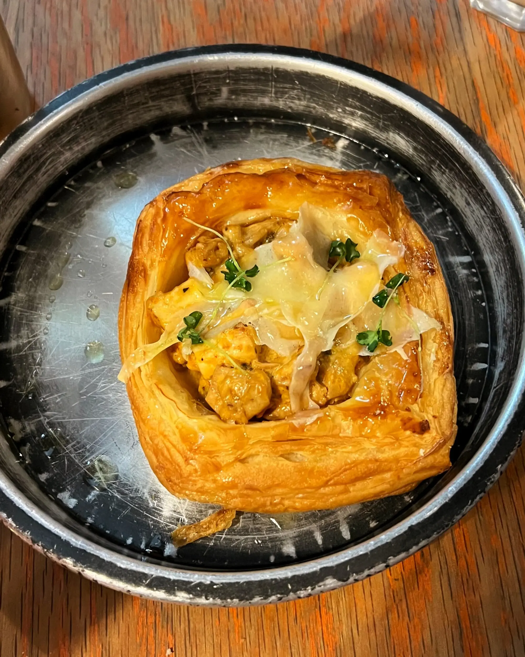 Test Kitchen&rsquo;s creamy chicken Danish | Photos by the writer