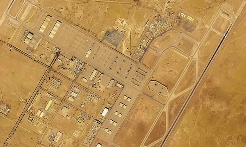 A satellite image shows planes at Prince Sultan Air Base in Saudi Arabia on February 17, 2026. — Reuters/File A satellite image shows planes at Prince Sultan Air Base in Saudi Arabia on February 17, 2026. — Reuters/File