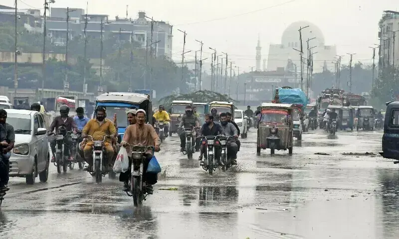 Motorists on their way at a road after the heavy rain in Karachi on June 27, 2025. — Online photo by Sabir Mazhar/File Motorists on their way at a road after the heavy rain in Karachi on June 27, 2025. — Online photo by Sabir Mazhar/File