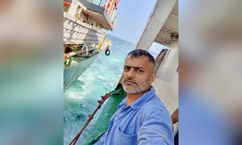 Oiler Imran Ali, crew member of an oil tanker hijacked by Somali pirates in April. — via Shazia Hasan