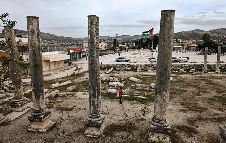A VIEW of the archaeological site of Sebastia, near the Israeli-occupied West Bank city of Nablus.—AFP A VIEW of the archaeological site of Sebastia, near the Israeli-occupied West Bank city of Nablus.—AFP
