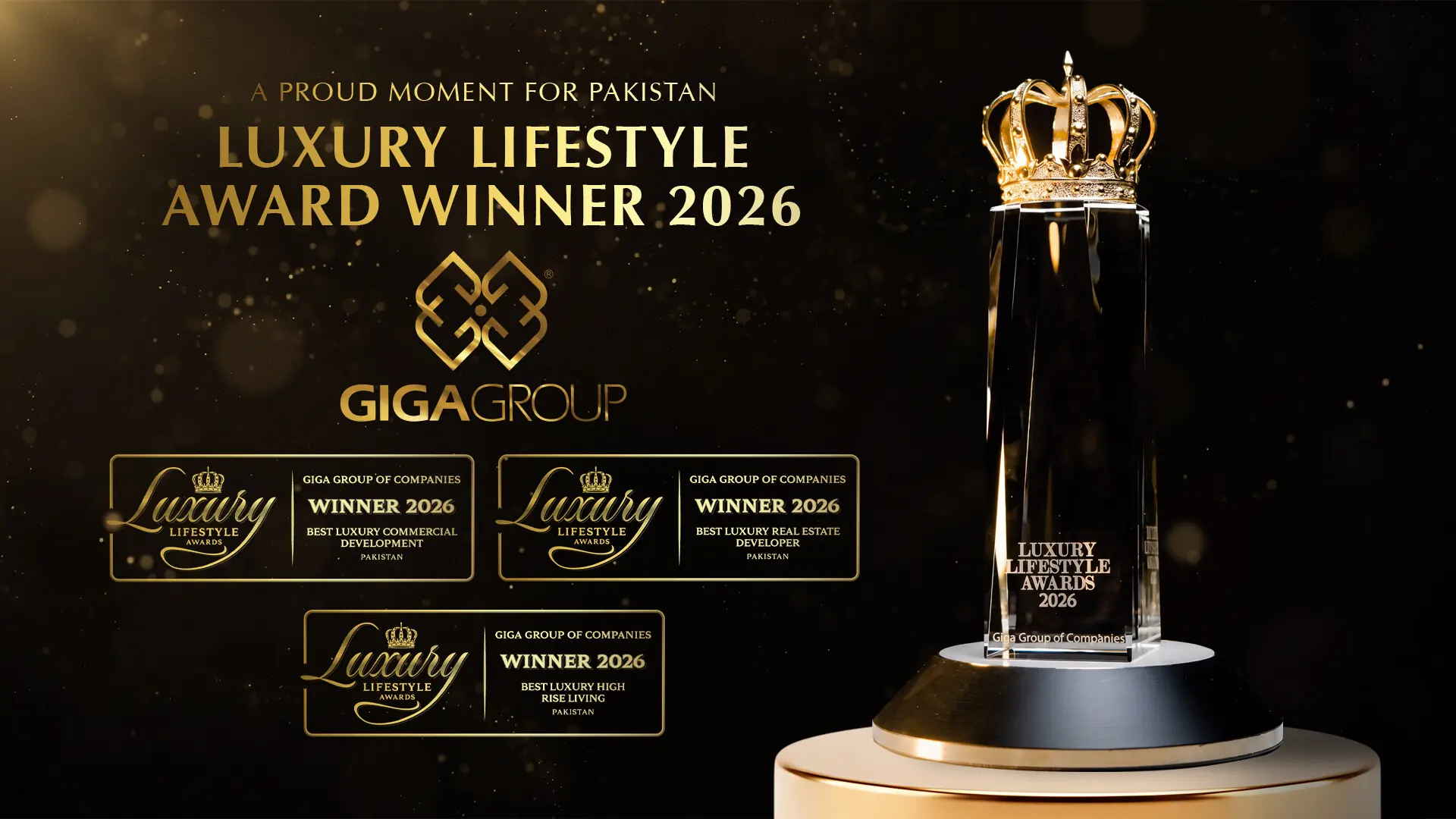 A proud moment for Pakistan: Giga Group wins prestigious Luxury Lifestyle Awards 2026