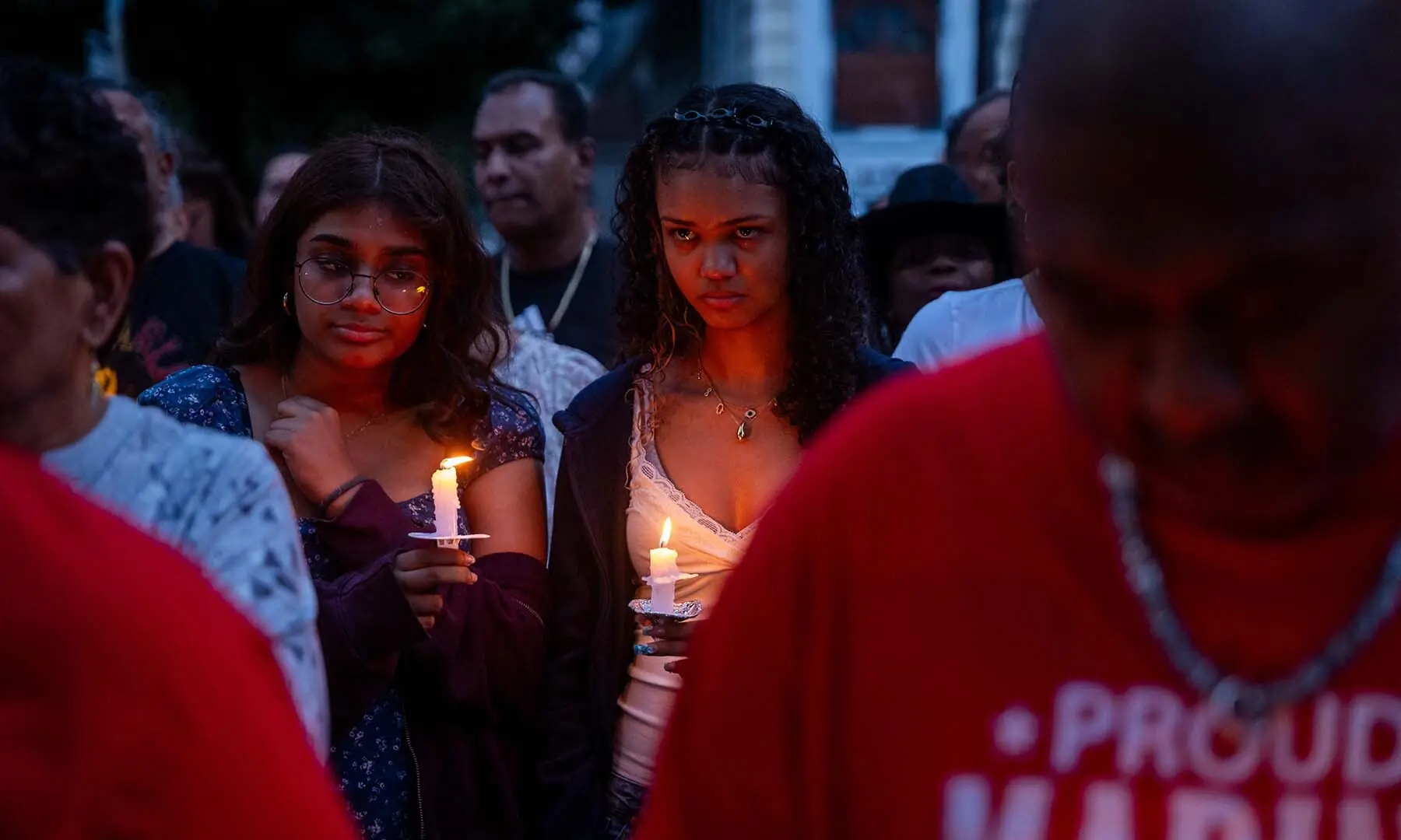A candlelight vigil is held for Army Sergeant Angel Rampersad, who was killed during the Iran war, in front of her family&rsquo;s home on July 27, 2026, in the Ozone Park area of New York City, the US. &mdash; AFP