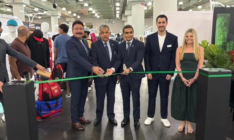Pakistan's Ambassador to the US Rizwan Saeed Sheikh inaugurates the Pakistan Pavilion at the Javits Centre in New York. — @PakinNewYork/X Pakistan's Ambassador to the US Rizwan Saeed Sheikh inaugurates the Pakistan Pavilion at the Javits Centre in New York. — @PakinNewYork/X