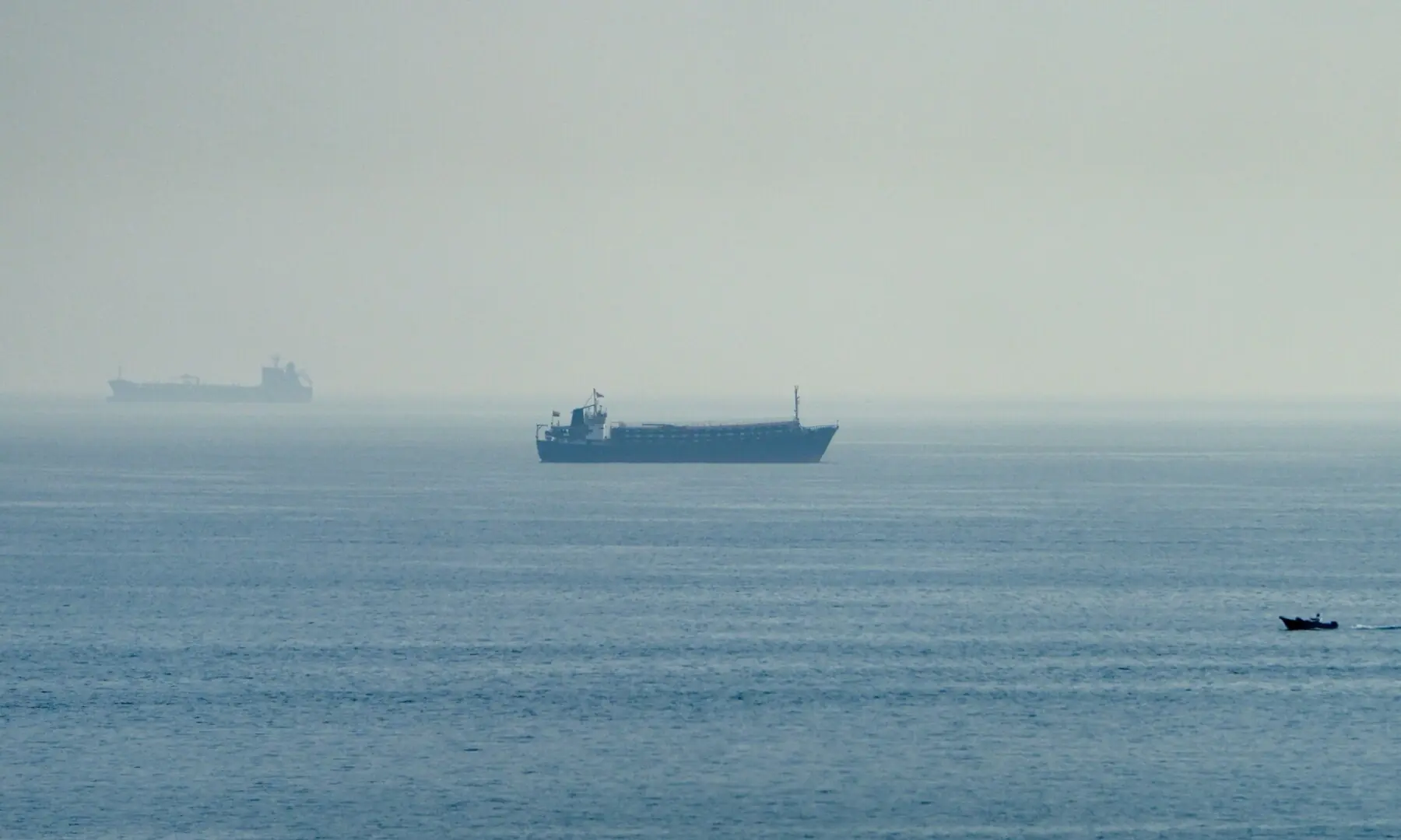 Vessels in the Strait of Hormuz, as seen from Musandam, Oman, July 31, 2026. &mdash; Reuters