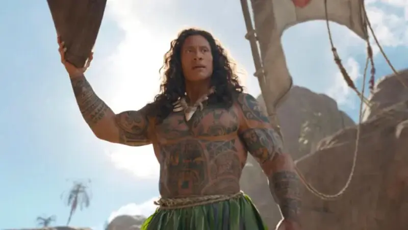Dwayne Johnson as Maui in the 2026 live-action remake of Moana | Walt Disney Studios Dwayne Johnson as Maui in the 2026 live-action remake of Moana | Walt Disney Studios