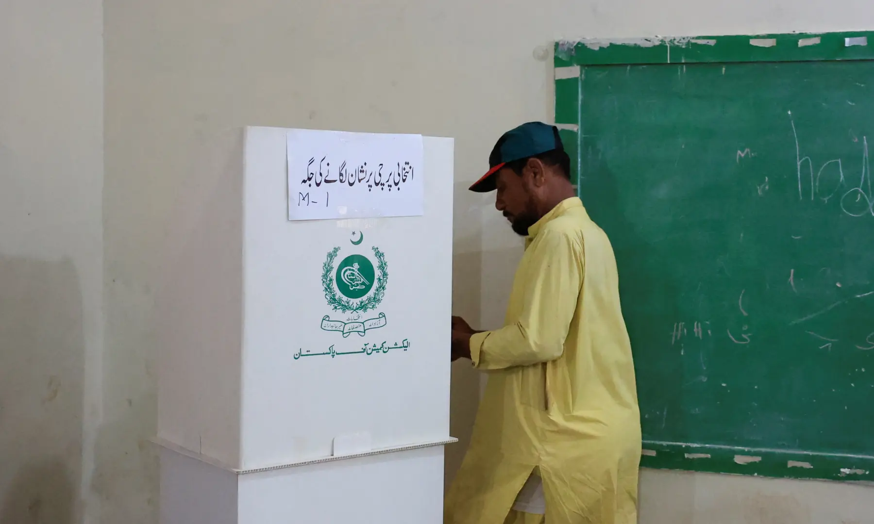 A man votes during the second phase of the Azad Jammu and Kashmir (AJK) Legislative Assembly elections at a polling station in Karachi, Pakistan, August 2, 2026. — Reuters A man votes during the second phase of the Azad Jammu and Kashmir (AJK) Legislative Assembly elections at a polling station in Karachi, Pakistan, August 2, 2026. — Reuters