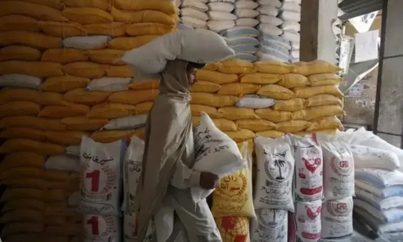 In this file photo, a man carries a bag of flour. — Reuters/File In this file photo, a man carries a bag of flour. — Reuters/File