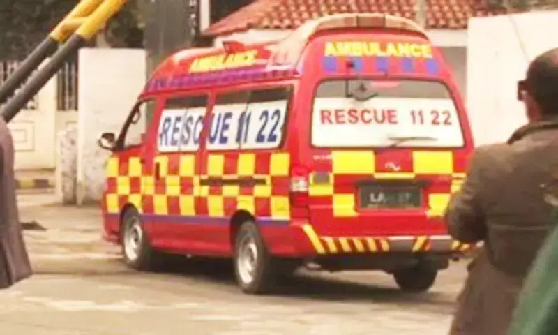 A Rescue 1122 ambulance is seen in this file photo. &mdash; DawnNewsTV