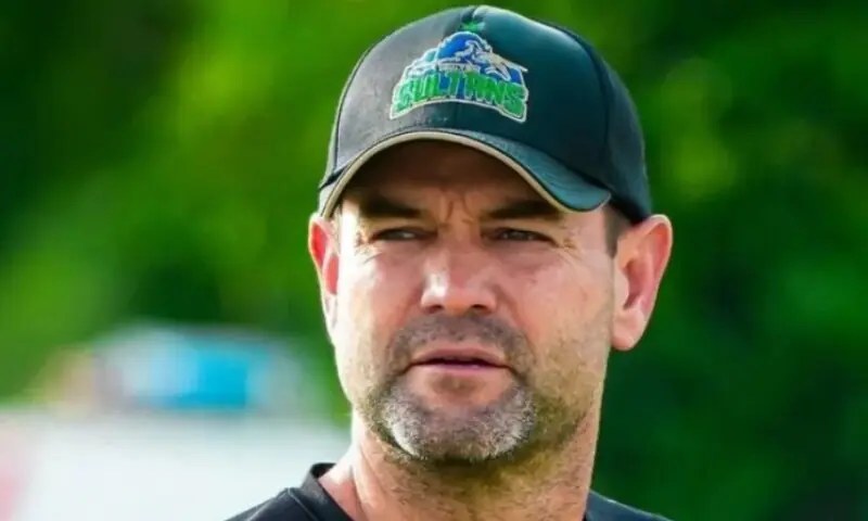 An undated photo of Multan Sultans assistant coach Mike Smith. &mdash; Facebook/Multan Sultans