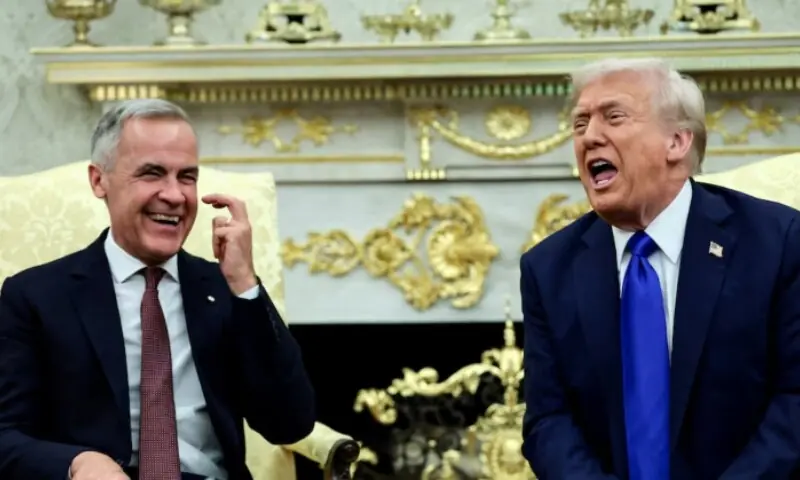 US President Donald Trump and Canada's Prime Minister Mark Carney in the Oval Office at the White House in Washington, D.C., US, October 7, 2025. —Reuters/File US President Donald Trump and Canada's Prime Minister Mark Carney in the Oval Office at the White House in Washington, D.C., US, October 7, 2025. —Reuters/File