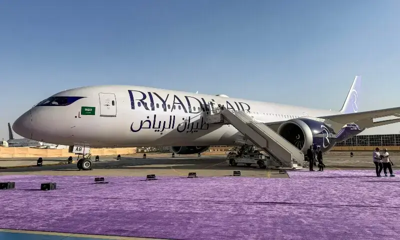 A Boeing 787-9 Dreamliner aircraft of Saudi airline Riyadh Air is pictured on the tarmac at King Khalid International Airport in Riyadh on June 7, 2026. &mdash;AFP/File