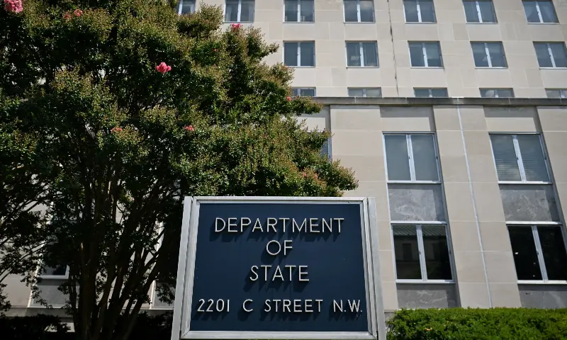 A general view of a US State Department sign outside the US State Department building in Washington, DC, US on July 11, 2025. — Reuters/File A general view of a US State Department sign outside the US State Department building in Washington, DC, US on July 11, 2025. — Reuters/File