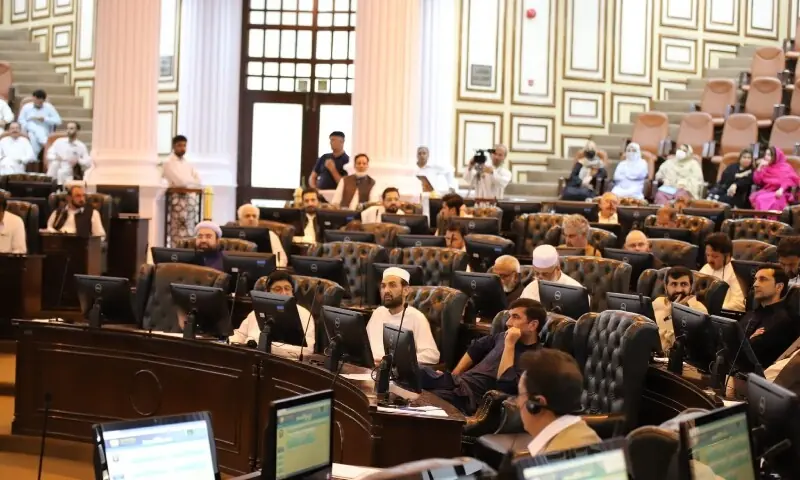 This image shows a session of the Khyber Pakhtunkhwa Assembly. — Photo courtesy KP Assembly website This image shows a session of the Khyber Pakhtunkhwa Assembly. — Photo courtesy KP Assembly website