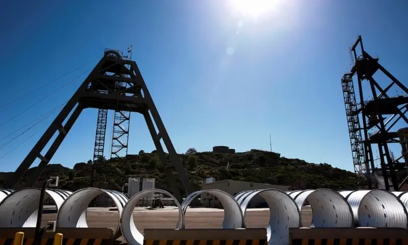 The headframes of mining shafts 10 and 9 at Resolution Copper Mining's east plant near Superior, Arizona, June 14, 2017. —Reuters/File The headframes of mining shafts 10 and 9 at Resolution Copper Mining's east plant near Superior, Arizona, June 14, 2017. —Reuters/File