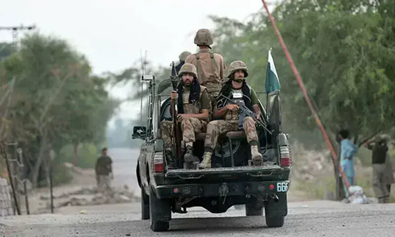 A file photo of Pakistani security personnel in a military vehicle. ─ AFP/ File A file photo of Pakistani security personnel in a military vehicle. ─ AFP/ File
