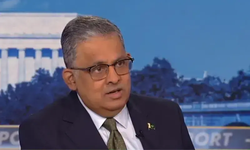 Pakistan’s Ambassador to the US Rizwan Saeed Sheikh speaks during an interview with Fox News, which aired on March 30, 2026. — Pakistan’s Ambassador to the US Rizwan Saeed Sheikh speaks during an interview with Fox News, which aired on March 30, 2026. —