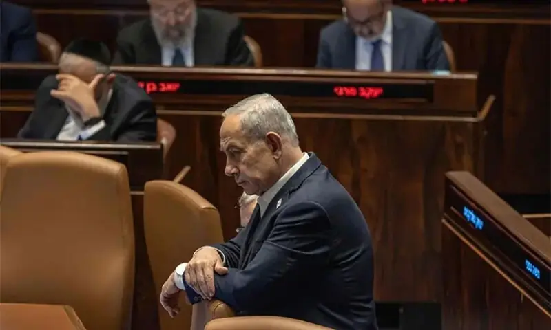 Israel&rsquo;s Prime Minister Benjamin Netanyahu attends a parliament session on July 16.&mdash;AFP/File